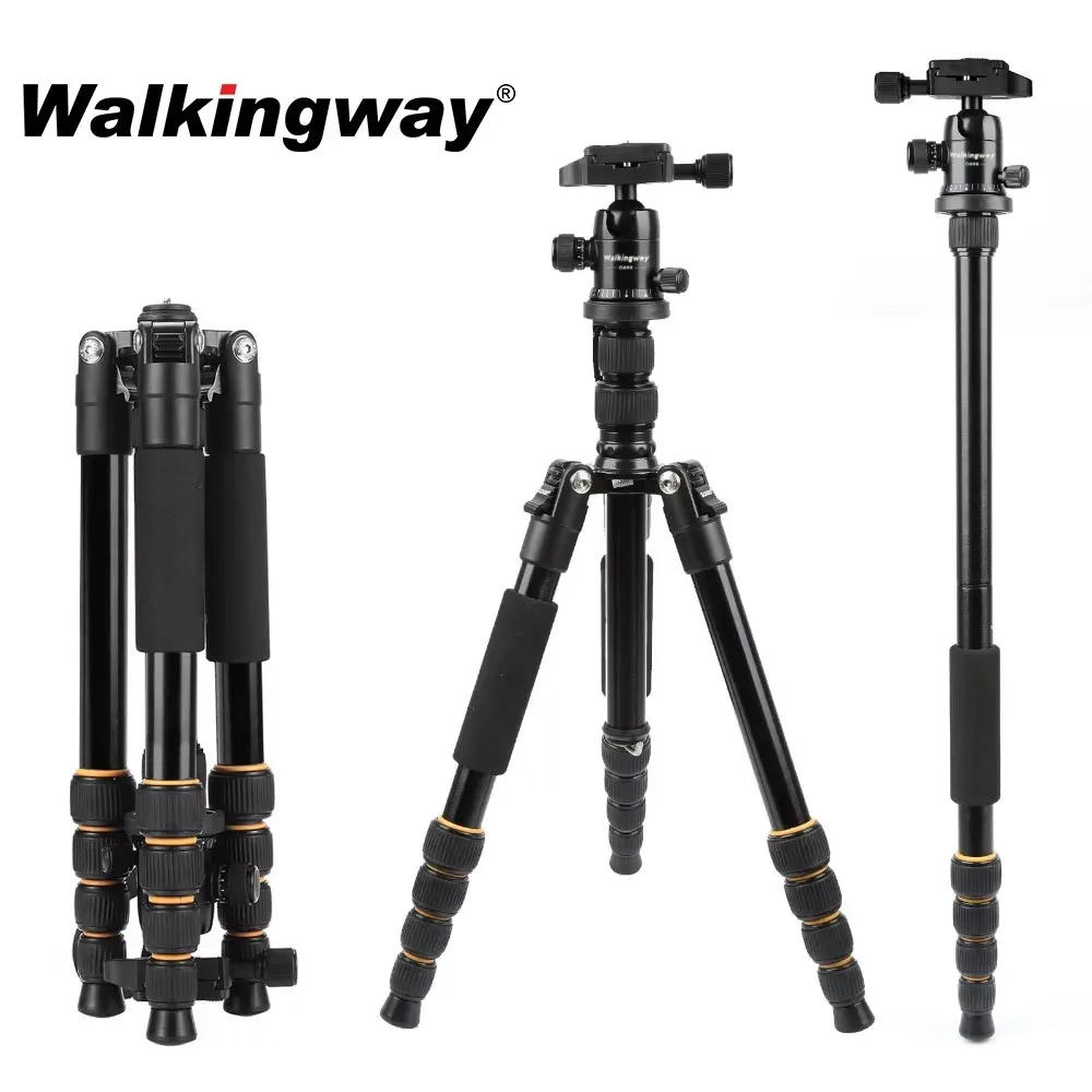 

Q666 Professional Camera Tripod Phone Stand Tripod Protable Travel Camera Monopod for DSLR Smartphone Video Live Broadcast