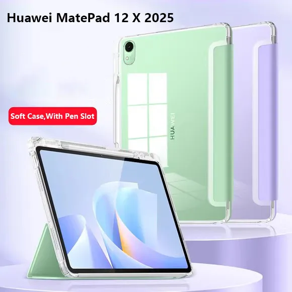 

Soft TPU Case For Huawei MatePad Air 12 2025 2024 12 X 2025 2026 2024 Pro 13.2 12.2 Air 11.5 S SE 11 Pen Slot Cover