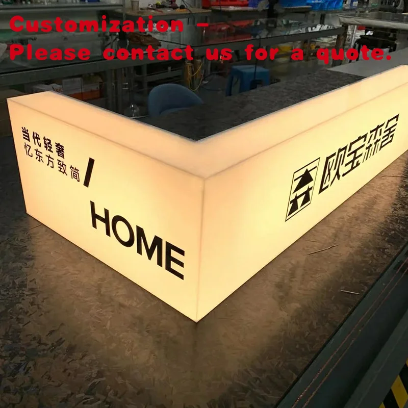 

custom.Customized Irregular LED Lightbox Acrylic Full Lighting Display Sign Waterproof Illuminated Outdoor Signage Advertisi