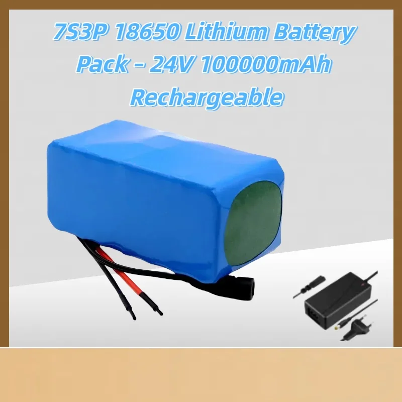 

7S3P 18650 Lithium Battery Pack – 24V 100000mAh Rechargeable,for Wheelchair &scooter, High-Capacity for Stable Power Support