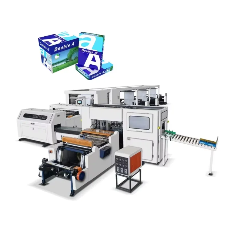 Automatic A4 Paper Cutting Machine A3  A5 Size Paper Cutter and Packaging Machines High Productivity