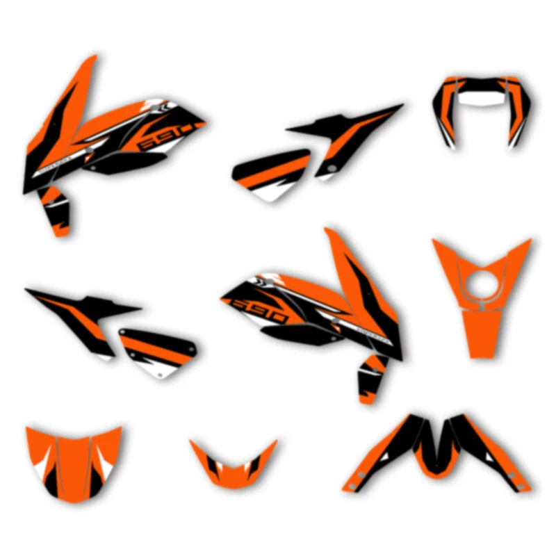 DSMTECH Custom Motorcycle Graphics For KTM 2012 2013 2014 2015 2016 2017 2018 2019 2020 DUKE 690 Decals Stickers Kits 001