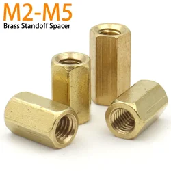5/10/20pcs M2 M2.5 M3 M4 M5 Brass Hex Male to Female Standoff Pillar Stud Mount Spacer Hexagon Hollow Bolt Screw PCB Motherboard