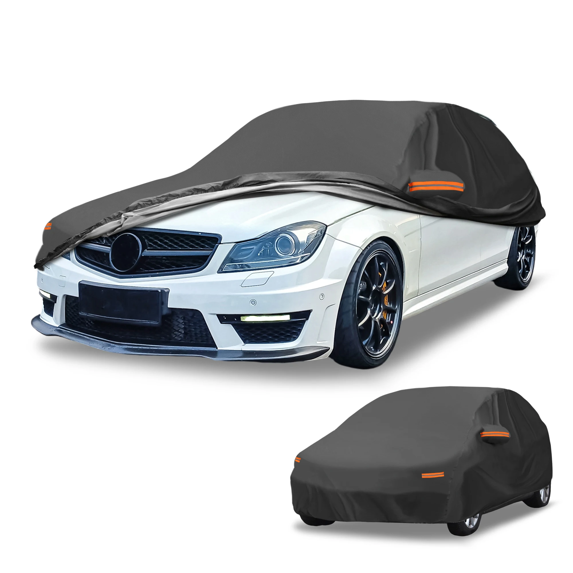 

UXCELL for Wagon Length 177" to 190" Car Cover Waterproof All Weather Automotive Outdoor Anti-UV Sun Protection Aluminum Film