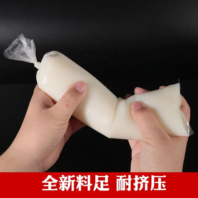 500pcs Thick Disposable Soybean Milk Bag Transparent Straight Barrel Fresh Milk Pocket Slender Plastic Food Grade Beverage Bags