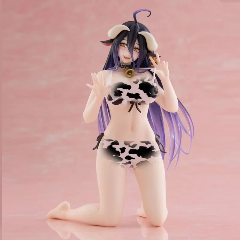 

Spot Animal Horn Anime Figurine Cow Pattern Swimsuit Cow Tail Indoor Warm Background Tabletop Ornament