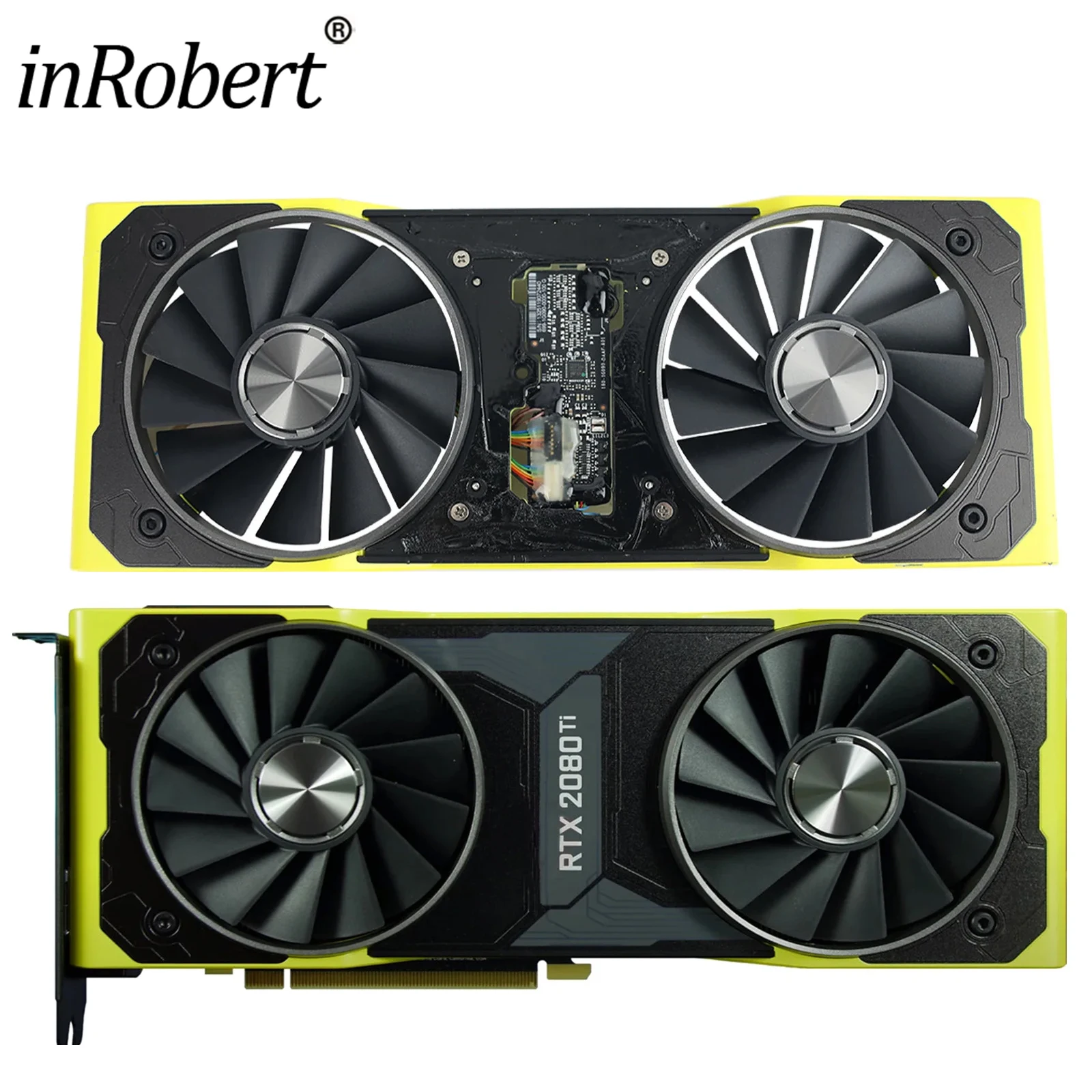 

Кулер DAPA0815B2UP011 для NVIDIA GeForce RTX 2080 Ti, сменный вентилятор для видеокарты Cyberpunk с чехлом