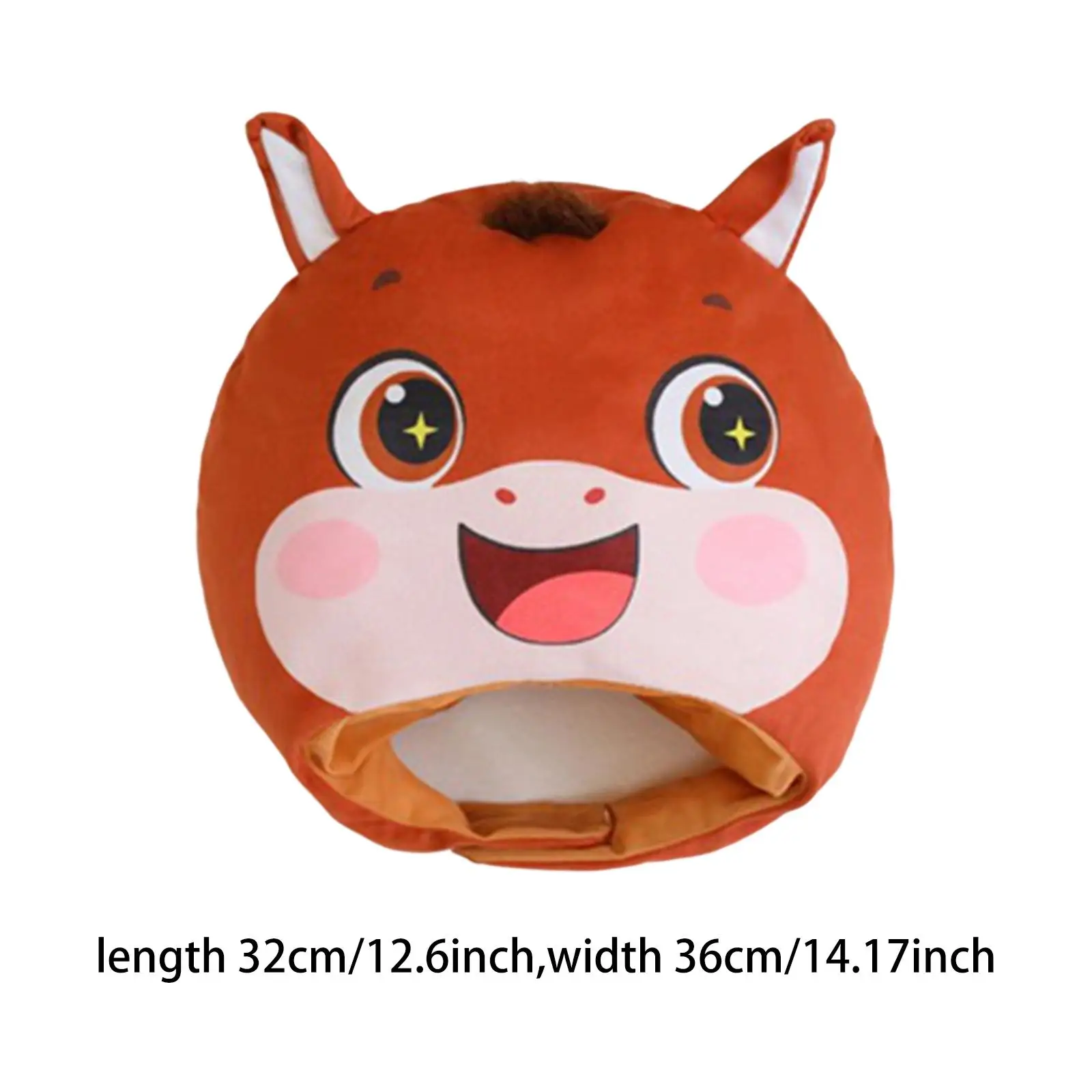 Plush Hat Cute Photo Props Supplies Winter Soft,Stuffed Animal Hat,Headwear,Animal Headband for Girls Women Children Unisex Boys