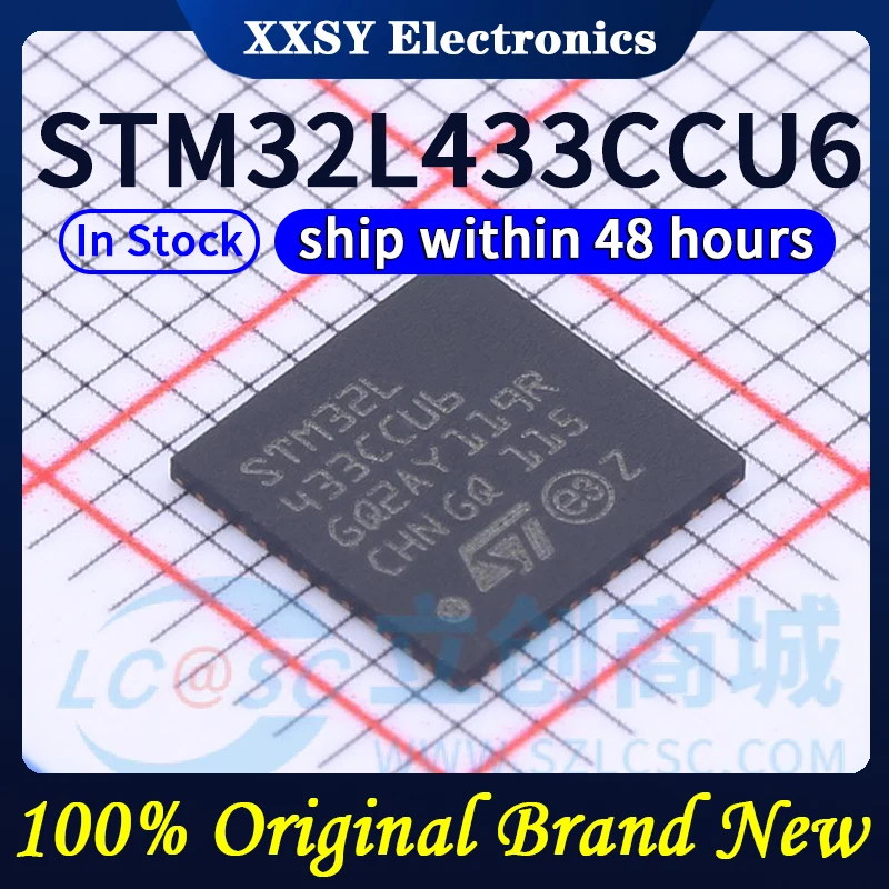 Alta Qualidade STM32L433CCT6 STM32L433CCU6 STM32L433CBT6 STM32L433RCT6 STM32L433RCT3 STM32L433VCT6 STM32L433CCY6 Original, Novo