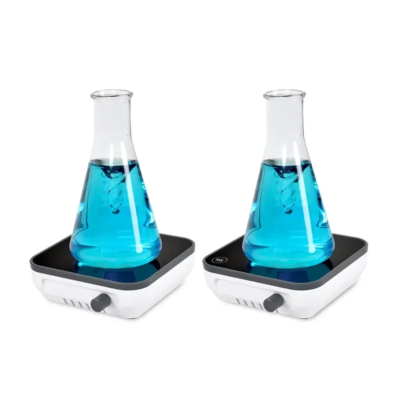 1500rpm Electric Mini Magnetic Stirrer Adjustable Speed Laboratory Mixer Heating Function for Chemical Lab School Research