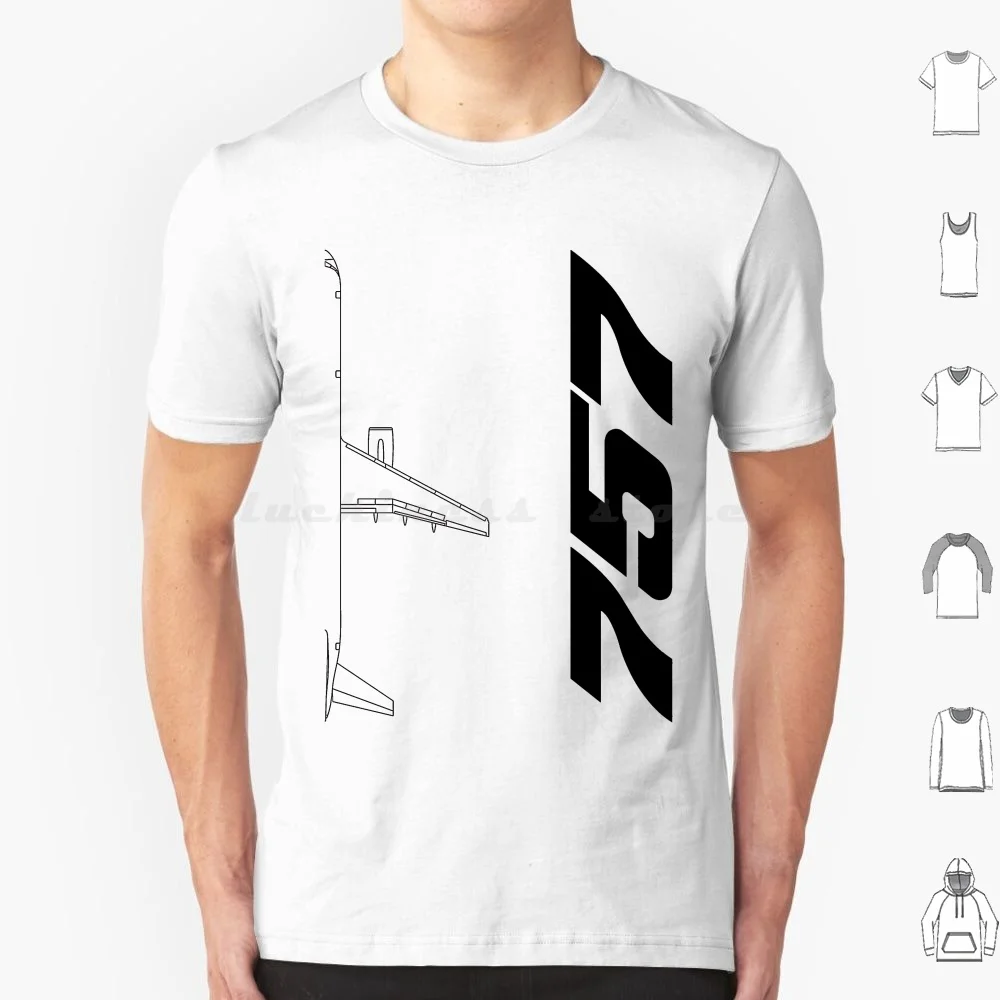 Boeing 757 silueta negra vista superior camiseta tamaño grande 100% algodón Boeing 757 silueta negro vista superior Boeing 757 negro blanco