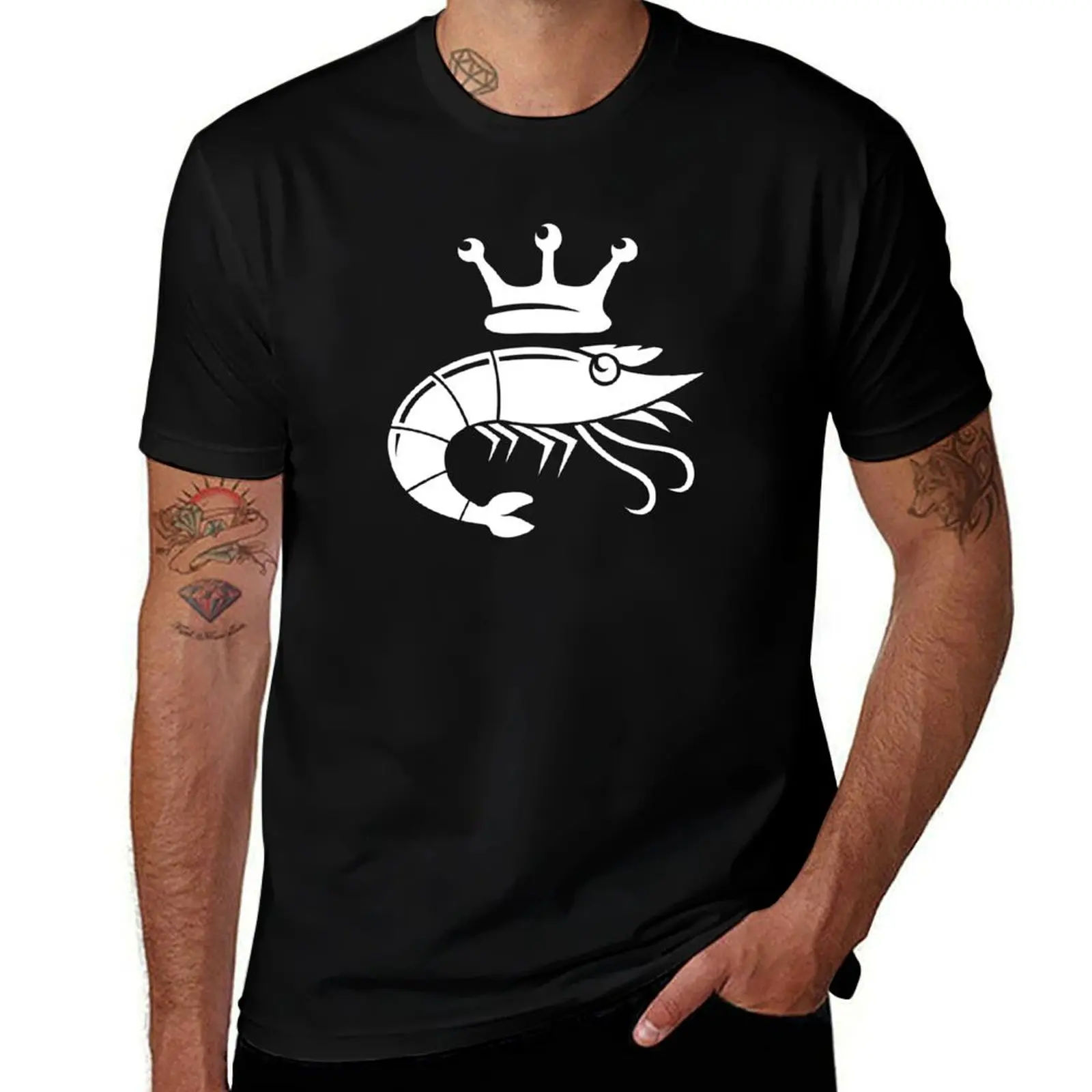 King Prawn - Crimson T-Shirt Anti-Perspiration Workout Top T-Shirt