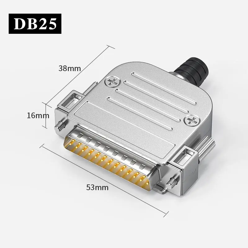 DB25 Mini Metal Soldering Connector DB15 5A Male Female DB 15 25 pin Plug 25Pin Welding Connector 15 pin Servo Drive PLC