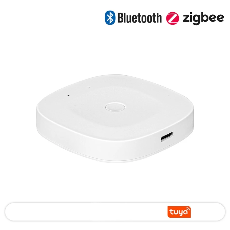 Tuya Smart ZigBee Bluetooth Multi-Mode Gateway Hub Type-C Power Wireless Home Automation Gateway 30M