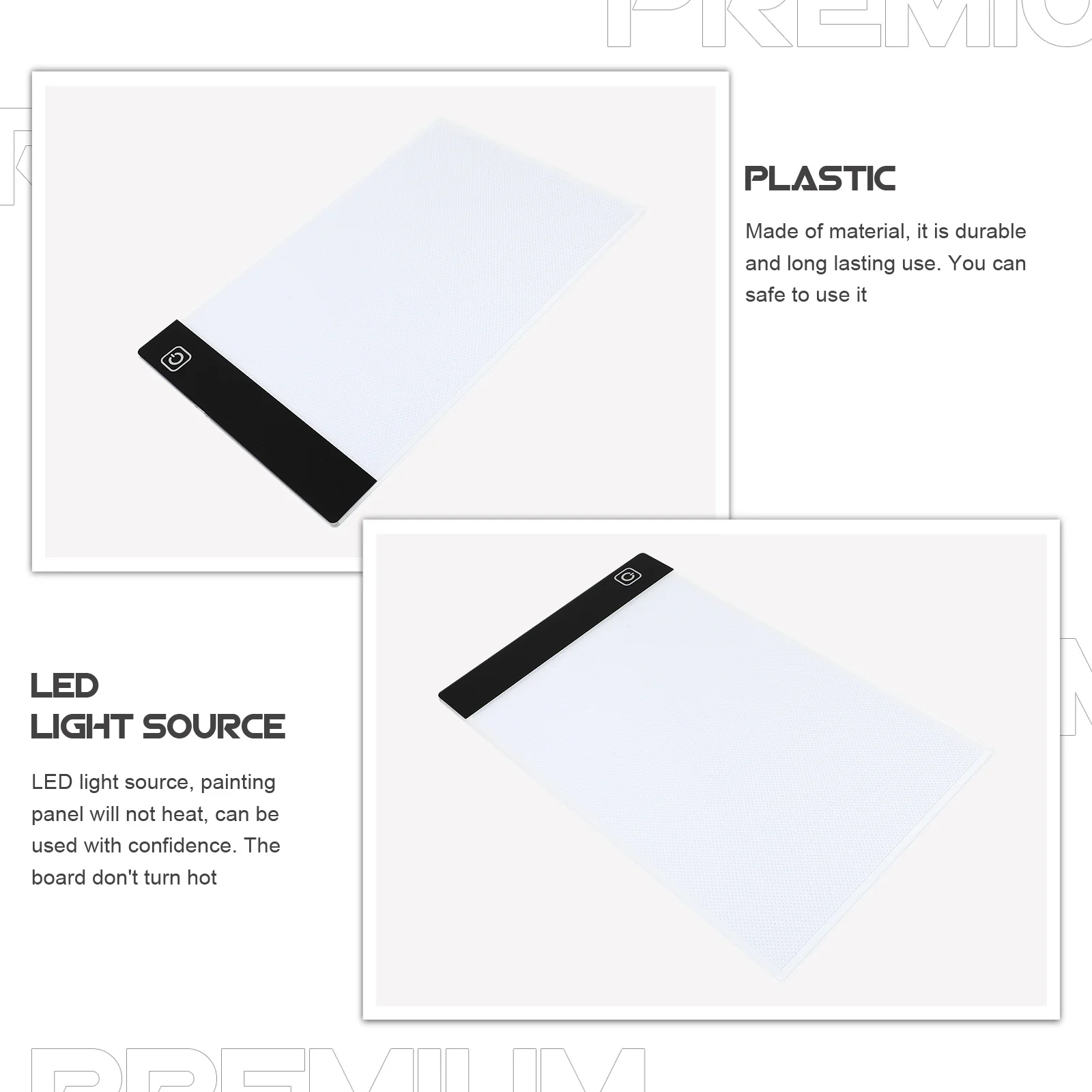 

A5 Size Drawing Board Touch Switch Usb Charging Three Gears Dimming Light Box For Student Art Painting Tool