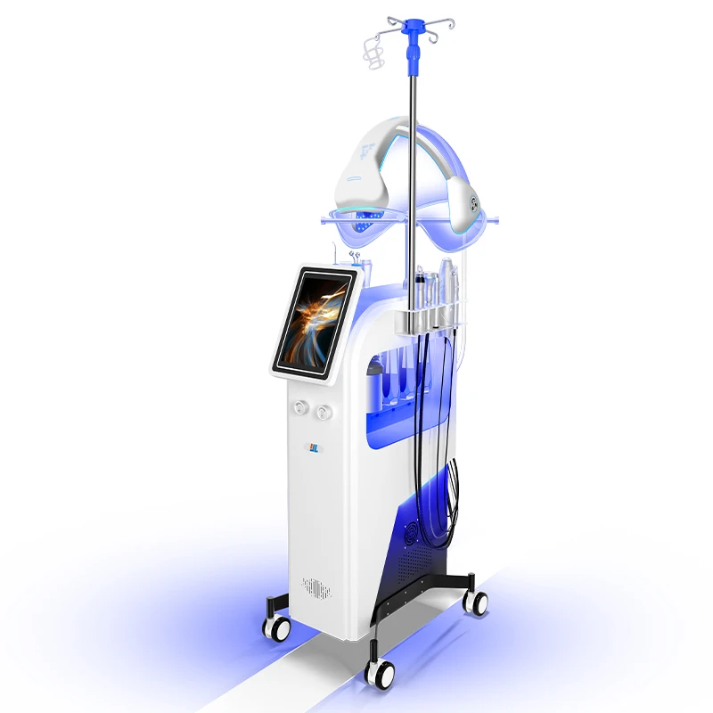 

11 in 1 oxygen whitening facial cleansing bubble water light machine beauty instrument