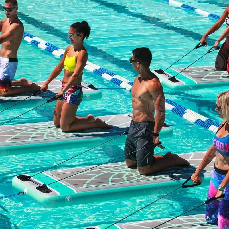 Inflatable Vertical Paddle Board for Water Fitness Gymnastics Yoga Mat Sports Equipment