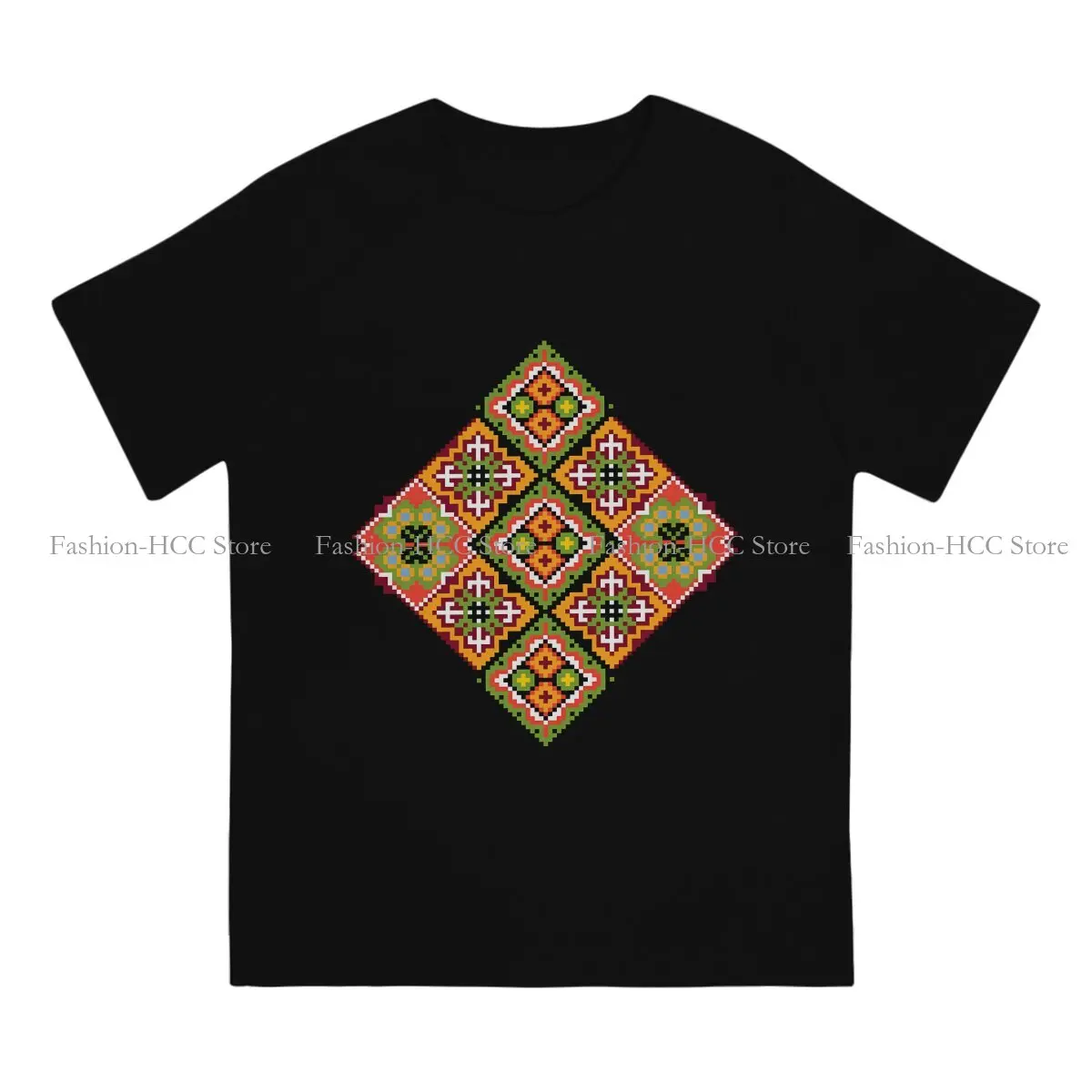 Galicia Traditional Embroidery Ornament Hipster Polyester TShirts Ukrainian Vyshyvanka Ornament Male Style Streetwear T Shirt