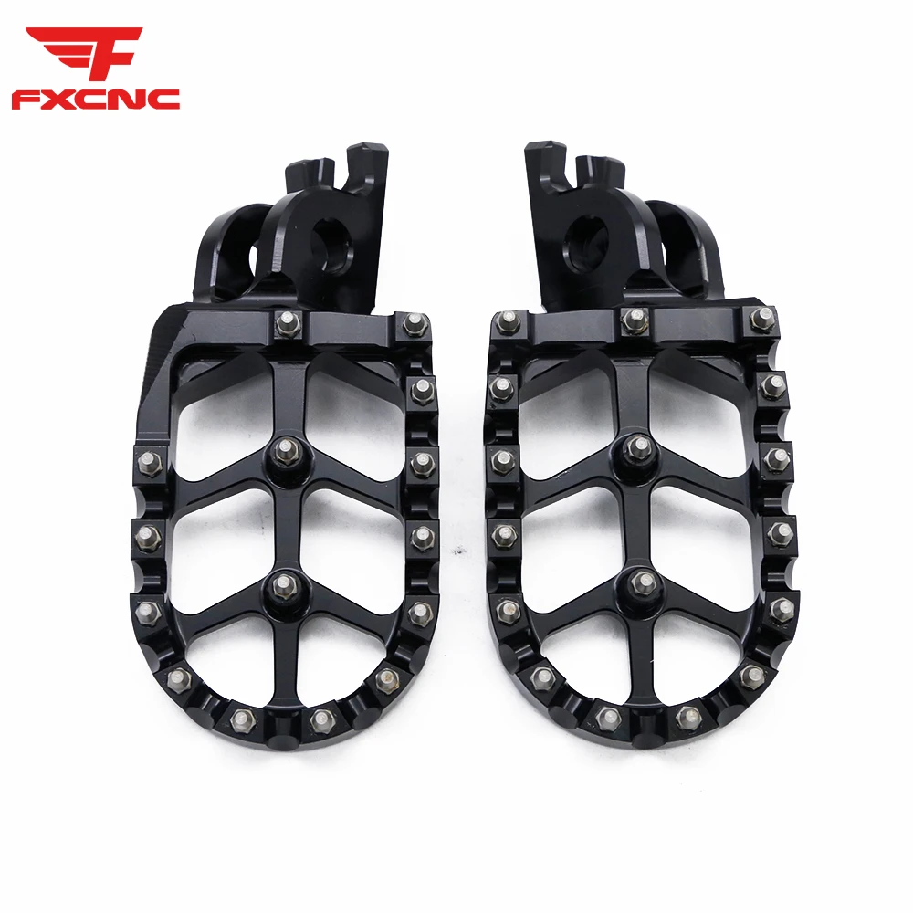 

For Kawasaki KX250 2005-2008 CNC Dirt Pit Pivot Bike Shark Tooth Foot Pegs Footpegs Footrests Pedals