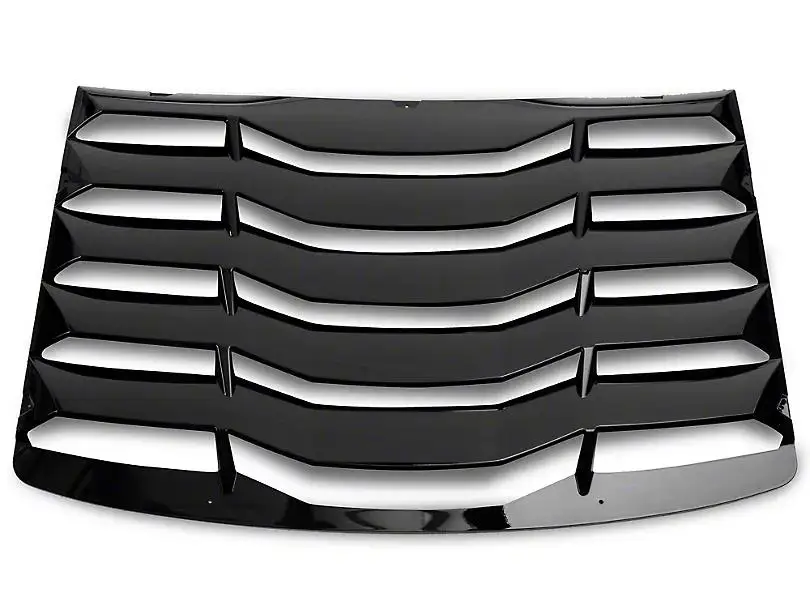 MP Concepts Auto Parts Gloss Black Rear Window Louvers for Camaro 2016-2024
