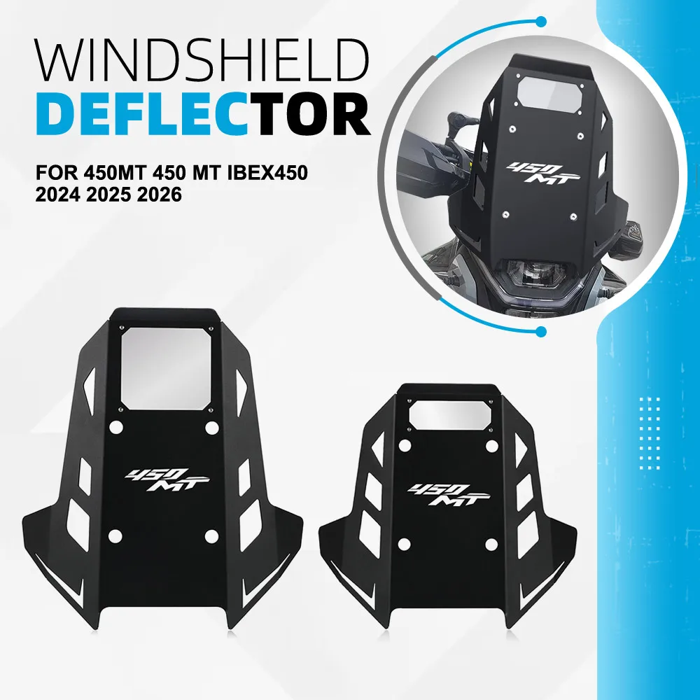 

MT450 Windscreen For CFMOTO 450MT 450 MT IBEX450 2024 2025 2026 Motorcycle Accessories Windshield Windproof Screen Deflector