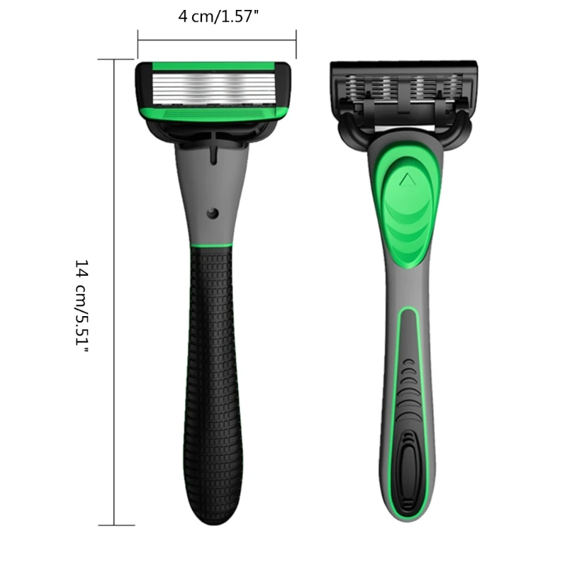 7겹 헤드 세트와 고무 손잡이로 면도 루틴을 업그레이드하세요.