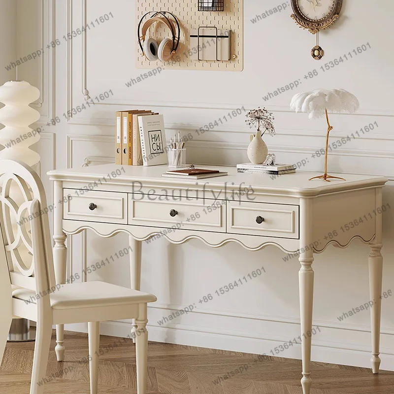 LJY Luxury Modern Office Desk Minimalist Aesthetic Display Design Crafts Office Desk Wooden Decoration Tavolo Trendy Furniture
