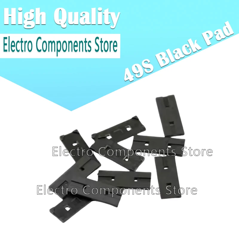 1000PCS/Lot Crystal oscillator Anti Vibration Gasket 49S Black Pad The High Performance Based Insulator Insulating Gasket