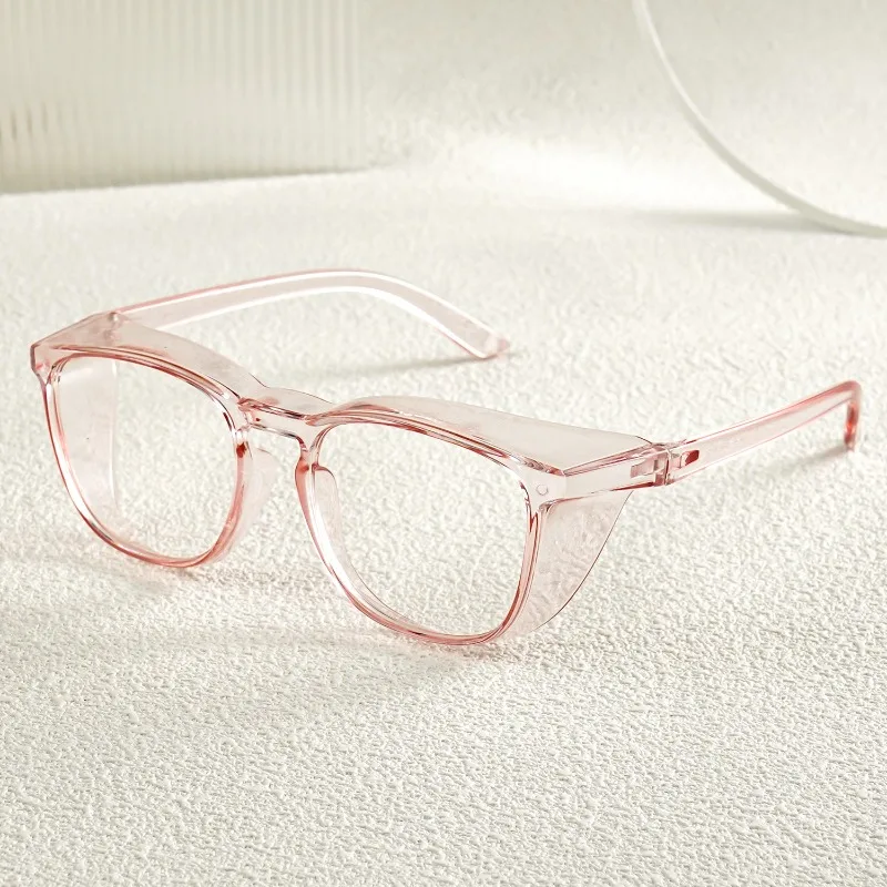 Anti Pollen Safety Glasses Square Anti Fog Blue Light Blocking Glasses with Side Shields for School Daily Life view 5