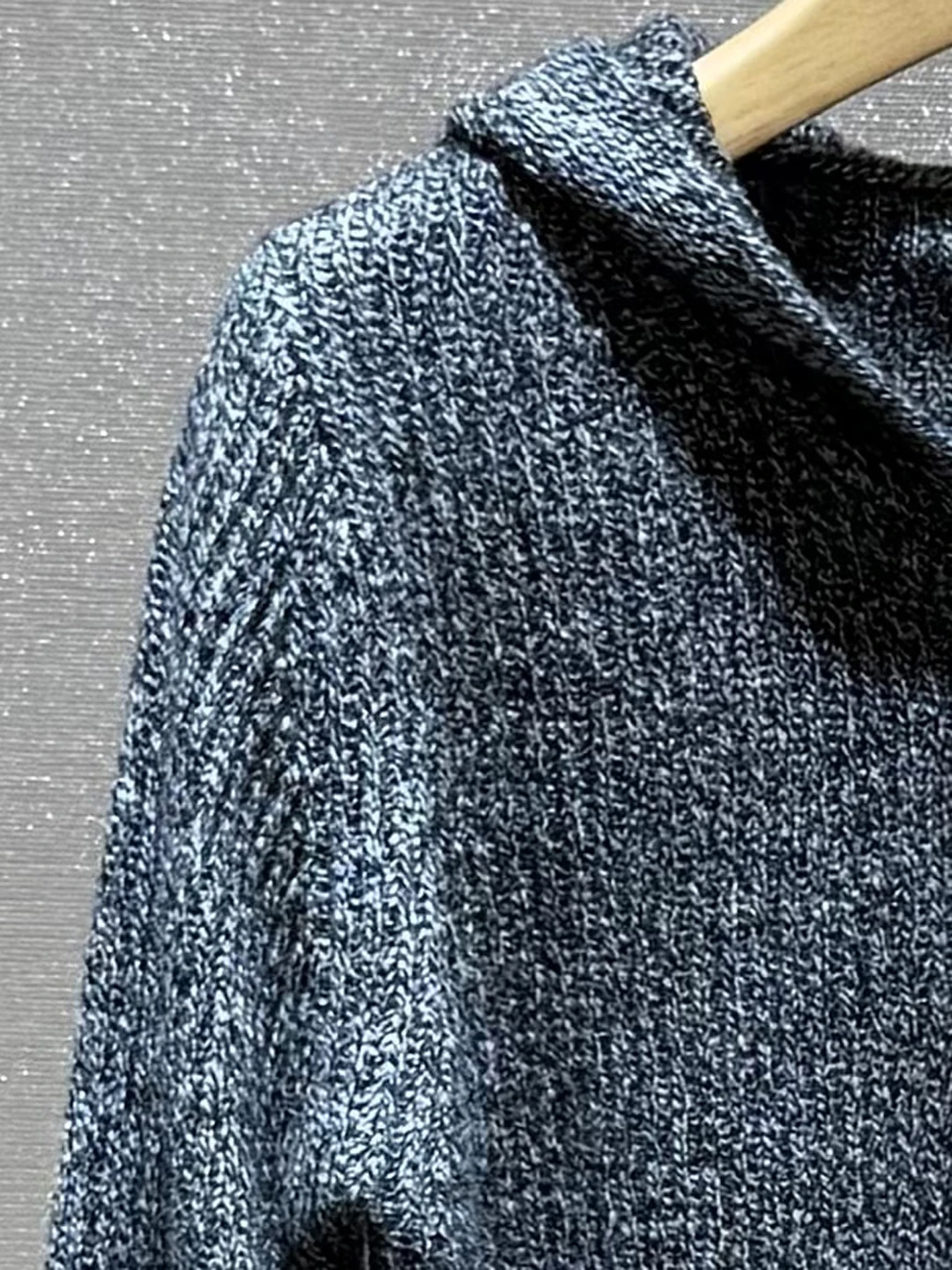 เสื้อคลุมคาร์ดิแกนไหมพรมถักแบบมีฮู้ด แขนยาว ทรงหลวม สไตล์ลำลอง ใส่สบาย ระบายอากาศได้ดี สำหรับผู้หญิง