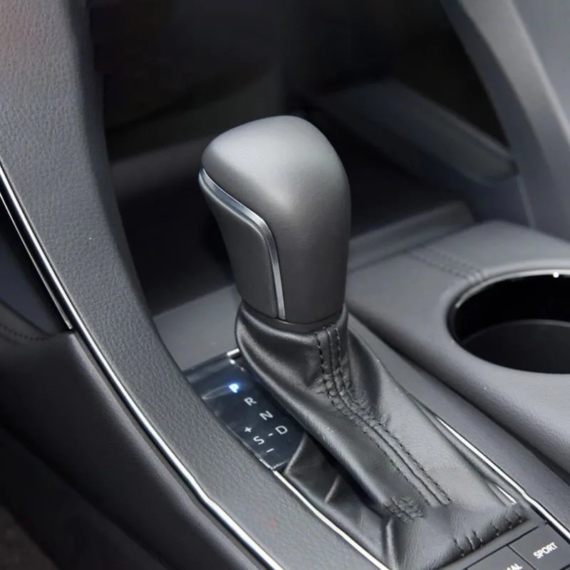 

Car Leather Gear Shift Knob Lever Cover Interior Accessories Trim For Toyota Corolla Camry Avalon Frontlander Allion Levin