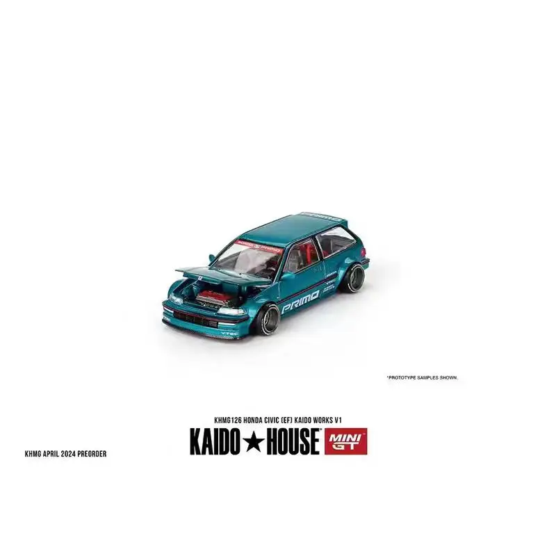 

МИНИГТ/Каido Дом 1:64 # Коллекция моделей автомобилей из сплава Honda Civic EF 1266.