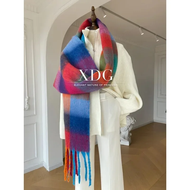 Niche dégradé Plaid velours grande couverture d'épaule automne/hiver écharpe moto casque Style tête et cou couverture accessoires