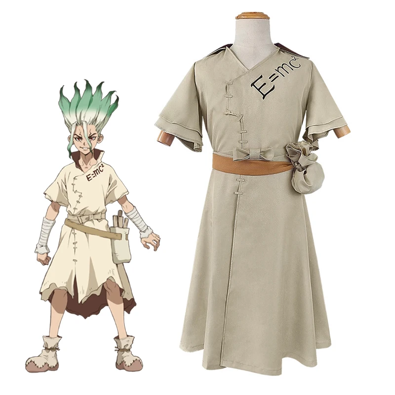 Ishigami Senkuu Cosplay Costumes Anime Dr.STONE Role Play Uniform Halloween Carnival Dressing For Men