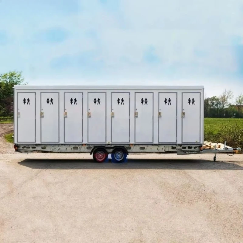Custom VIP Labor-Saving Mobile Toilet And Lunch Room Luxury Restroom Trailer Portable Bathroom For Outdoor Events