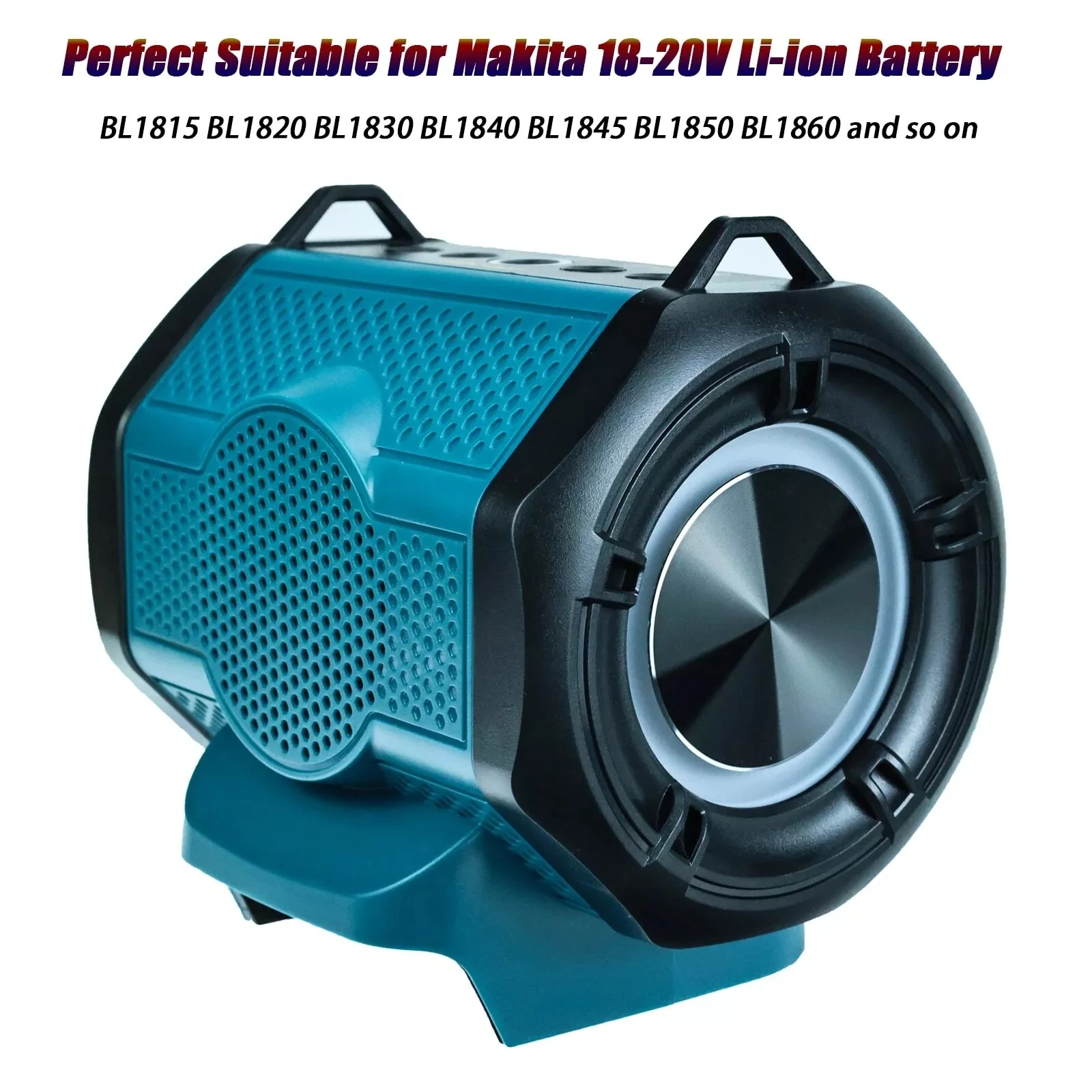 Haut-parleur portable pour batterie Makita avec port USB Type-C, haut-parleur compatible Bluetooth pour chantier, camping, fête (sans batterie)