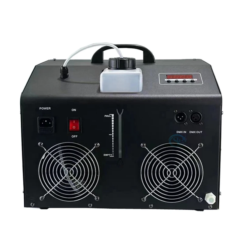 Imagem -04 - Dual Wheel Led Fog Machine Smoke Bubble Machine Dmx512 para Disco de Casamento Equipamento do Partido 1500w 3in 18x3w