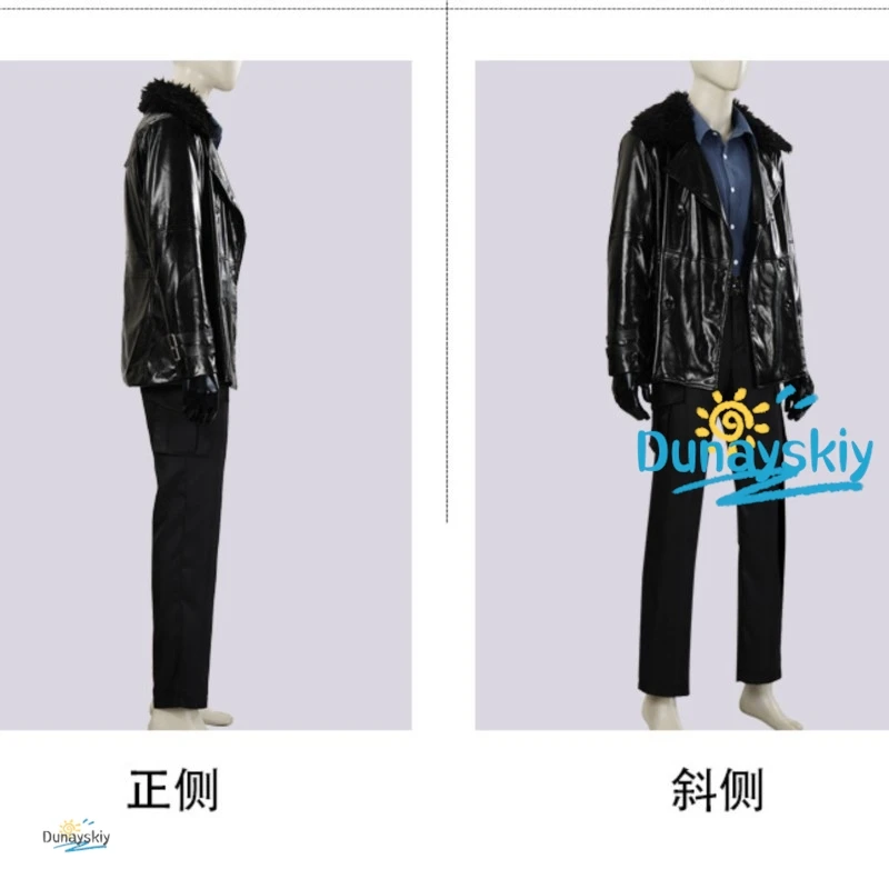 

Resident Evil Leon Kennedy Cosplay Full Set Stylish Leather Jacket Game Character Outfit For Comic Con Halloween Party