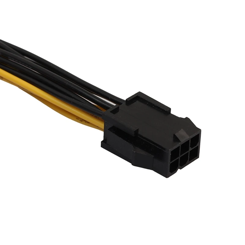 PCI-e PCI Express 6pin femmina a doppio doppio 2 porte 8pin (6 + 2pin) adattatore F/M maschio GPU scheda Video cavo di alimentazione 18AWG 20Cm