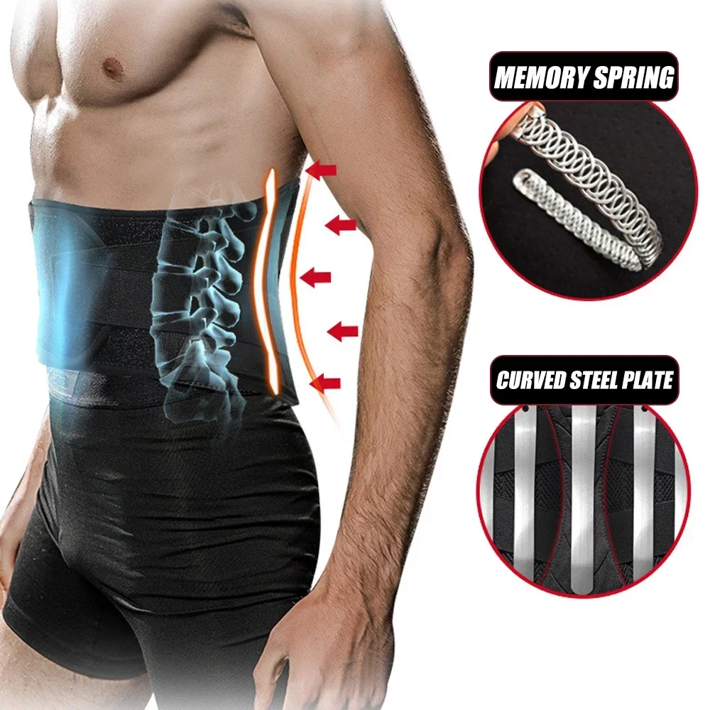 Back Brace for Lower Back Pain Relief, Adjustable Lumbar Support Belt for Heavy Lifting Sciatica Herniated Disc with Lumbar Pad