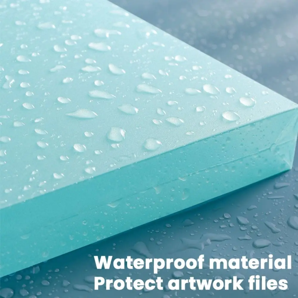 คุณภาพสูง A3/4K แฟ้มโฟลเดอร์แบบพกพากันน้ําอัลบั้มภาพ 4K/8K/16K กระดาษ Organizer ของขวัญนักเรียน