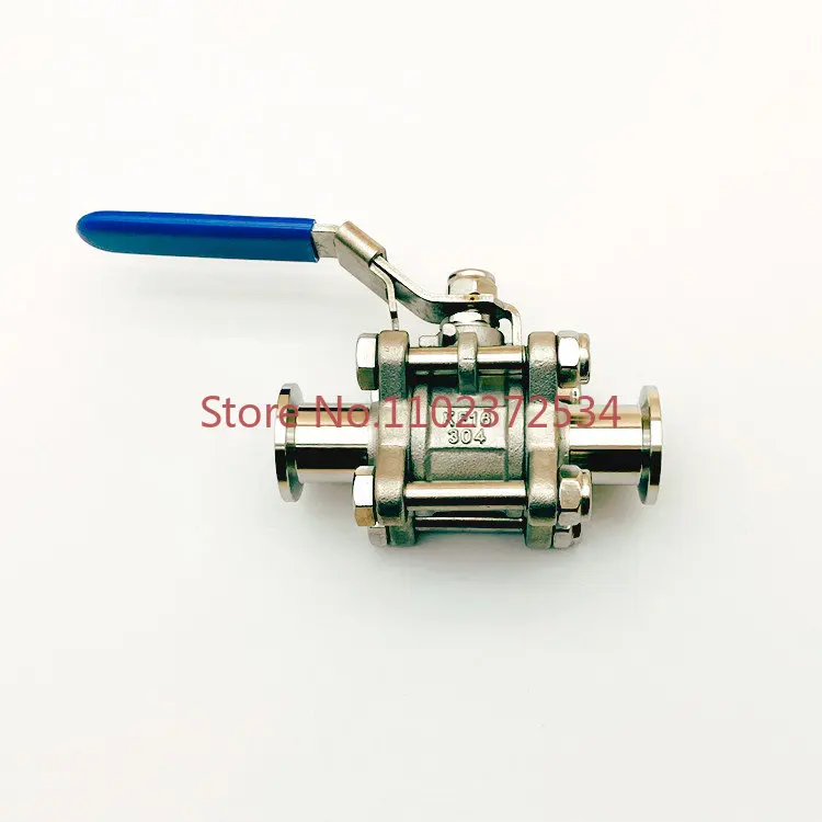 

KF high vacuum ball valve 304 stainless steel quick fit 0 three-piece manual ball valve 16 clamp 25 chuck 40 joint 50