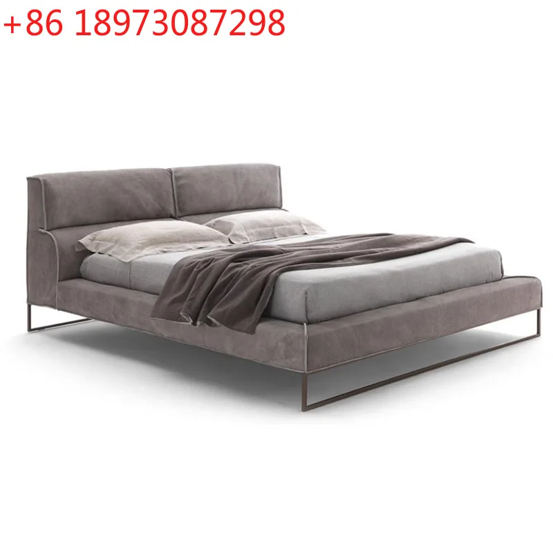 

Итальянская минималистичная матовая кровать с облаком, современная минималистичная двуспальная кровать в главной спальне