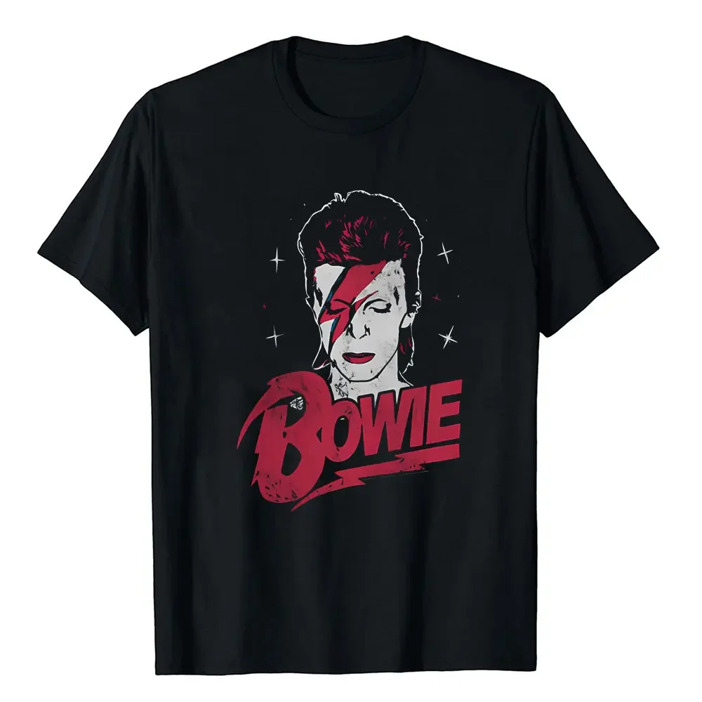 

KJKJ Men Lady T Shirt Davids Star Bowied Pure Summe Clothing Funny Short Sleeve Round Collar Harajuku Ventilate Graphic T-Shirt