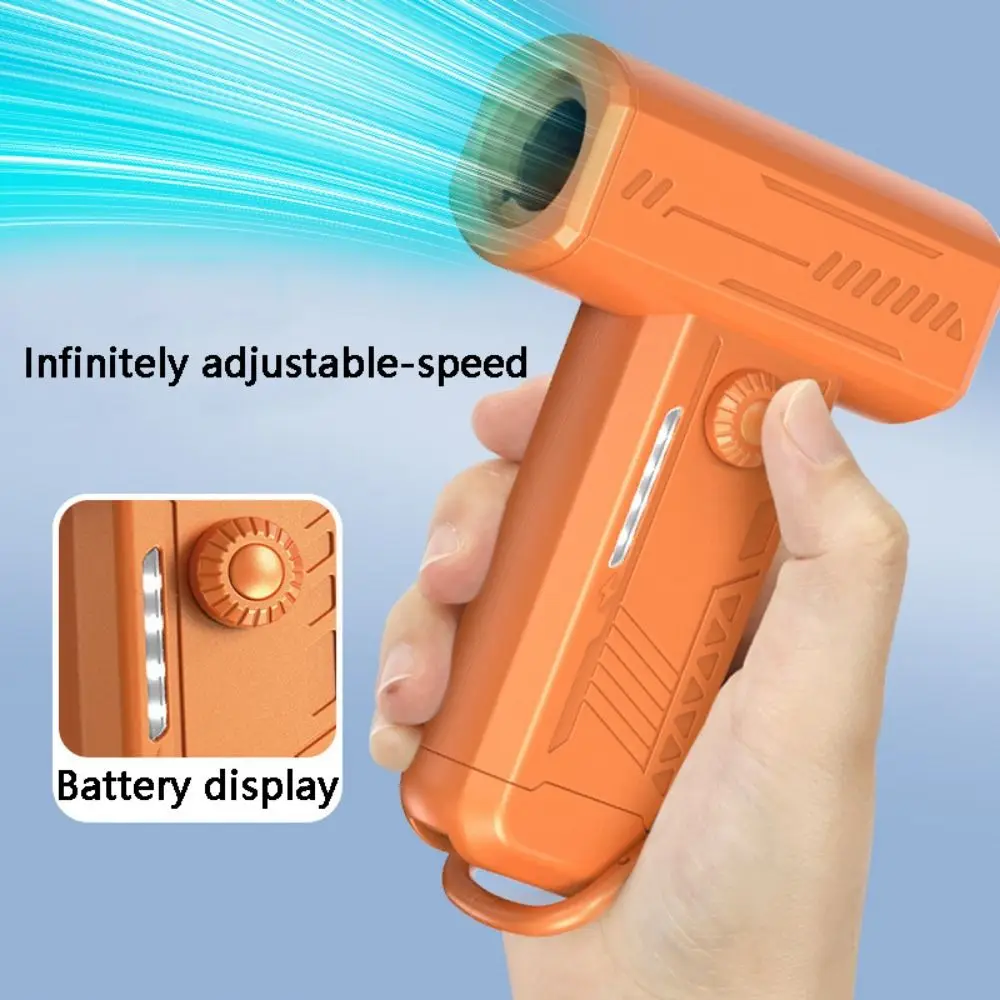 

130000RPM Handheld Turbo Jet Fan with Led Light 3 Gears Electric Air Duster Brushless Motor Rechargeable Violent Air Blower