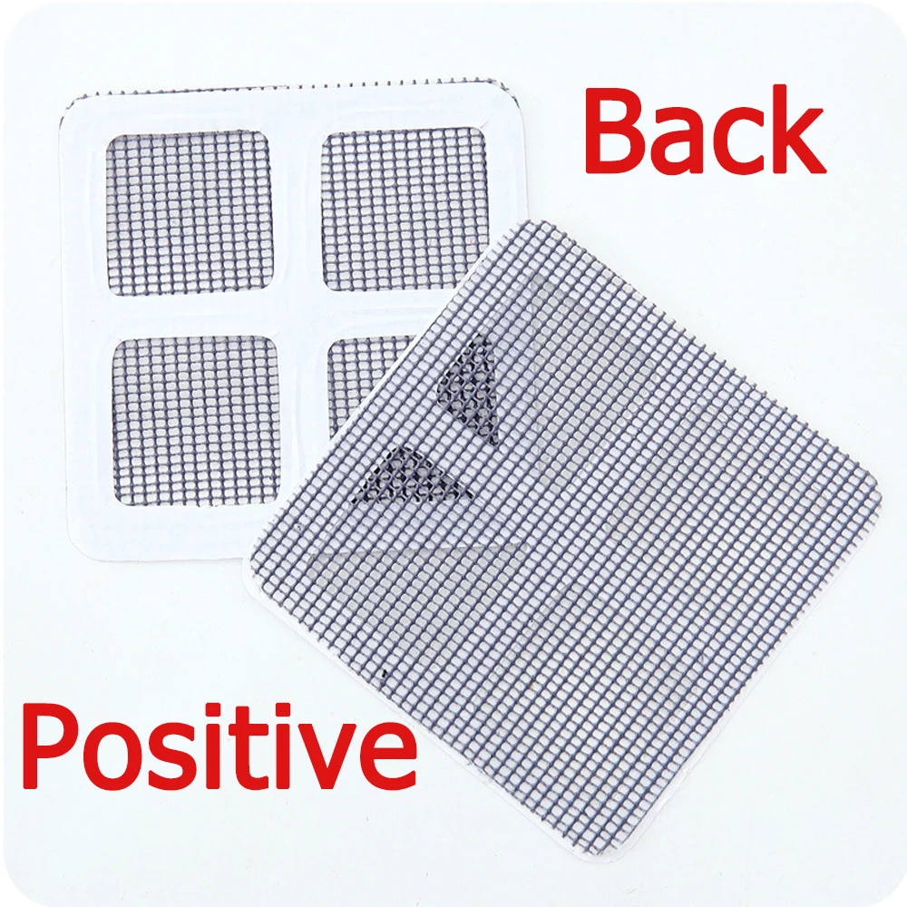 Window Net 25/ 5Pcs Mosquito Insect Fly Indoor Mesh Sticky Patch Repair Tape Screen Window Door Mosquito Netting Patch Repair