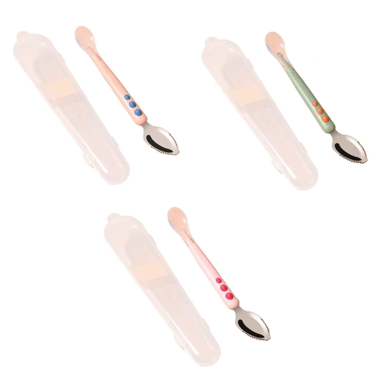 Lightweight Mud Silicone Puree Scrapping Spoons Scraping Practical Fruit Scraper Fruits 20.5cm/8-inch Length Gift