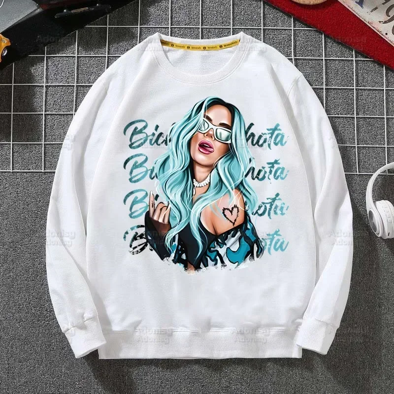 Karol G Bichota Music Singer Graphic Rapper Hoodie Sweatshirts Men Women Pullover Harajuku Men's Hoodie Casual Fashion Clothes