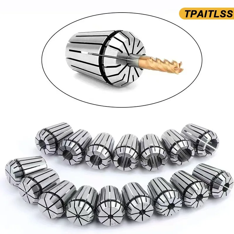 Engraving Machine Chuck ER11-ER32 Set Spring Chuck 13-piece 65MN Spring Chuck Used for CNC Milling Lathe Tools.