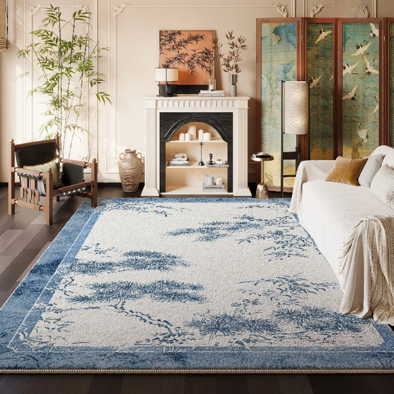 French Style Bedroom Decor Plush Carpet Large Area Carpets for Living Room Fluffy Soft Bedside Floor Mat Thick Home Washable Rug